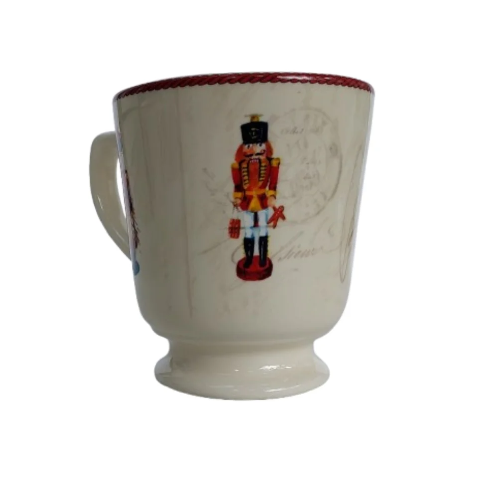 William Sonoma Nutcracker Mugs Holiday Christmas XMAS Set Of 4 Marc Lacaze